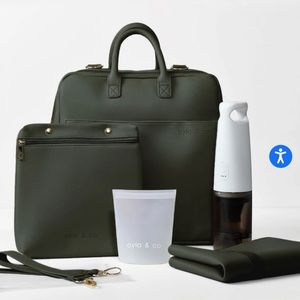 Ayla & Co Large Diaper Bag & Vacuum Bundle | Green